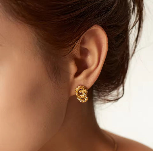 Aretes - PREMIUM | ✨Chapado en oro PVD 18K | 💦 Waterproof