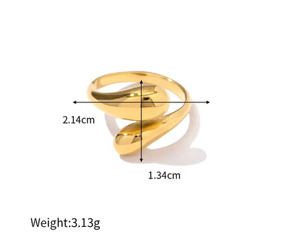 Anillo - PREMIUM | ✨Chapado en oro PVD 18K | 💦 Waterproof