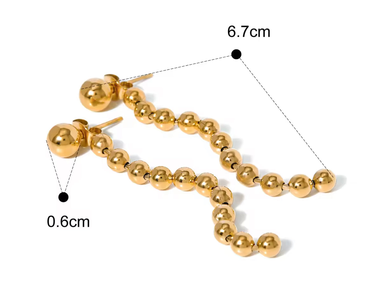 Aretes - PREMIUM | ✨Chapado en oro PVD 18K | 💦 Waterproof