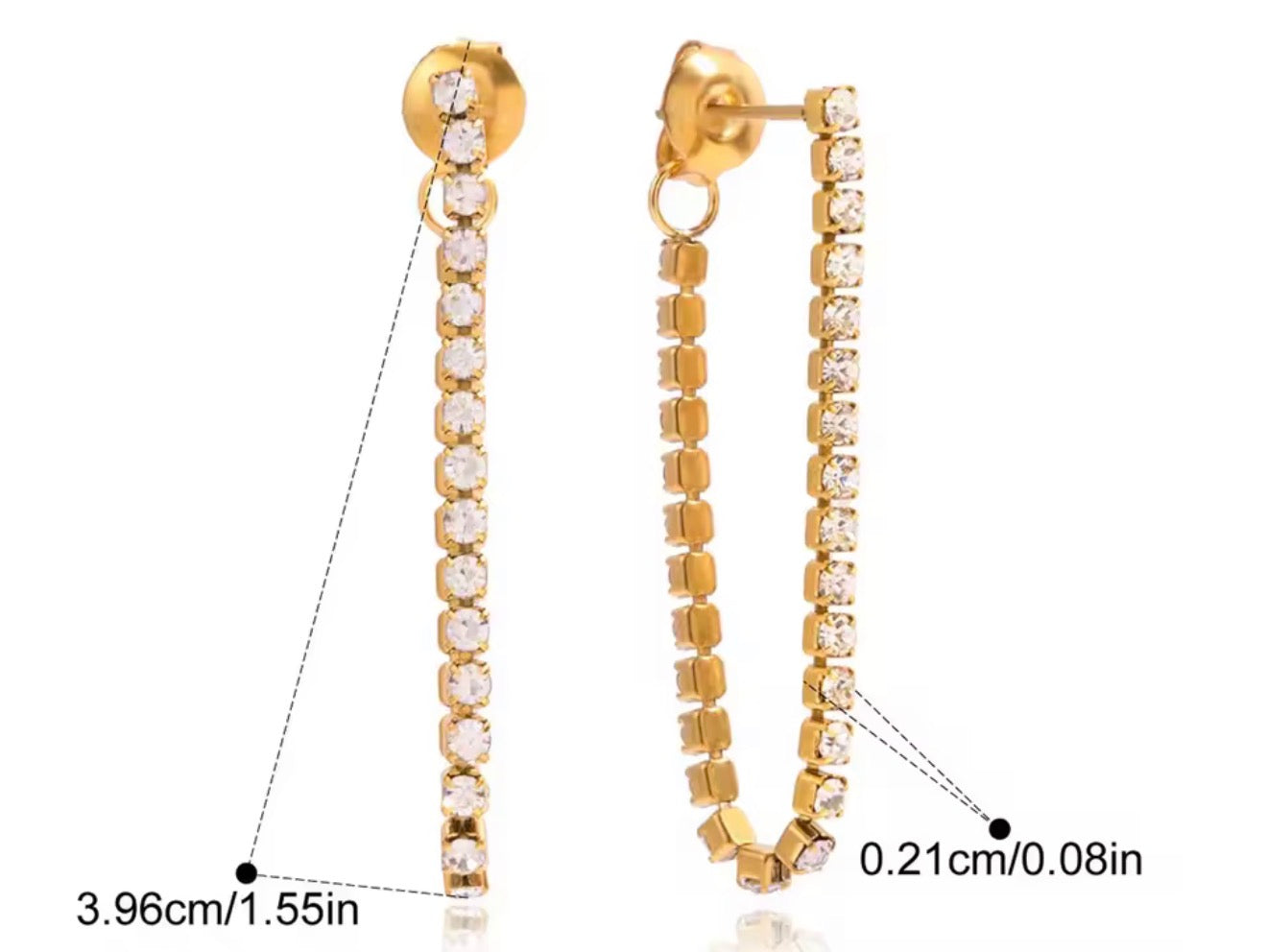 Aretes - PREMIUM | ✨Chapado en oro PVD 18K | 💦 Waterproof