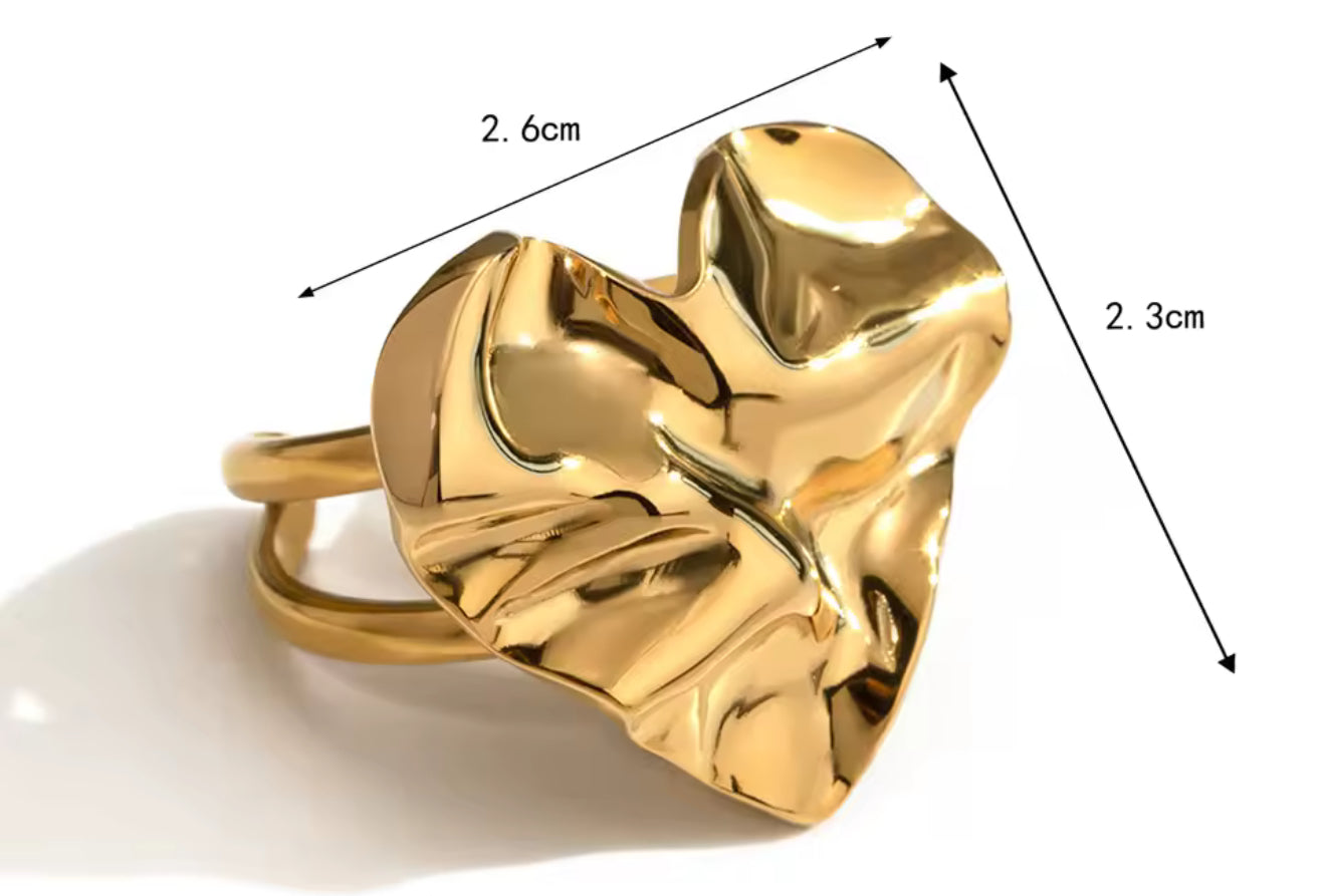 Anillo - PREMIUM | ✨Chapado en oro PVD 18K | 💦 Waterproof