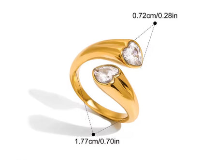 Anillo - PREMIUM | ✨Chapado en oro PVD 18K | 💦 Waterproof