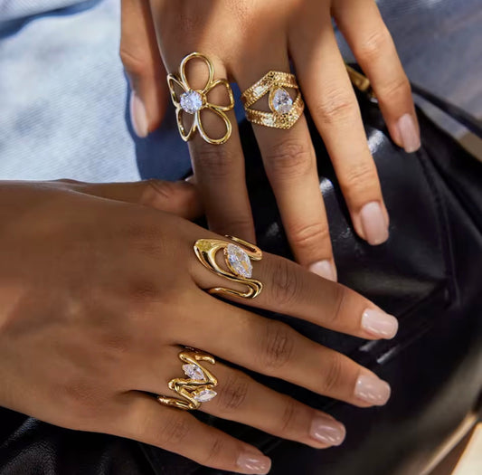 Anillo - PREMIUM | ✨Chapado en oro PVD 18K | 💦 Waterproof