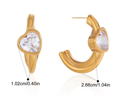 Aretes - PREMIUM | ✨Chapado en oro PVD 18K | 💦 Waterproof