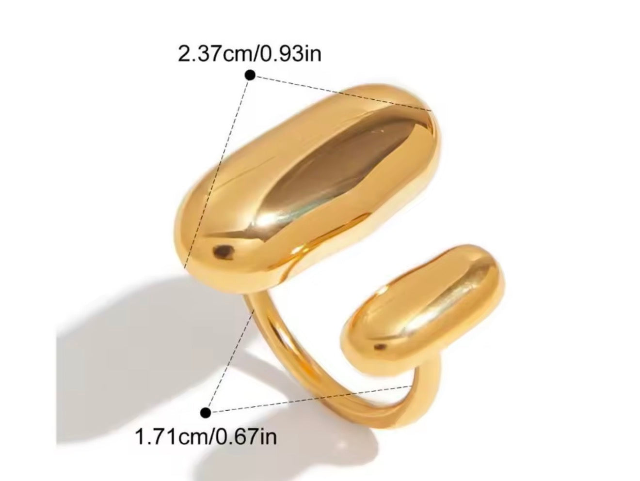 Anillo - PREMIUM | ✨Chapado en oro PVD 18K | 💦 Waterproof