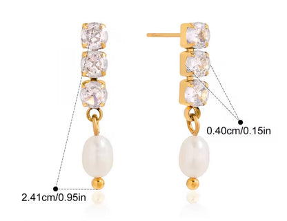 Aretes - PREMIUM | ✨Chapado en oro PVD 18K | 💦 Waterproof