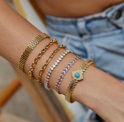 Pulsera - PREMIUM | ✨Chapado en oro PVD 18K | 💦 Waterproof