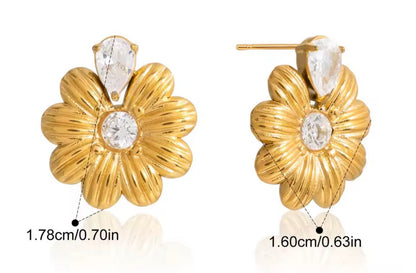 Aretes - PREMIUM | ✨Chapado en oro PVD 18K | 💦 Waterproof