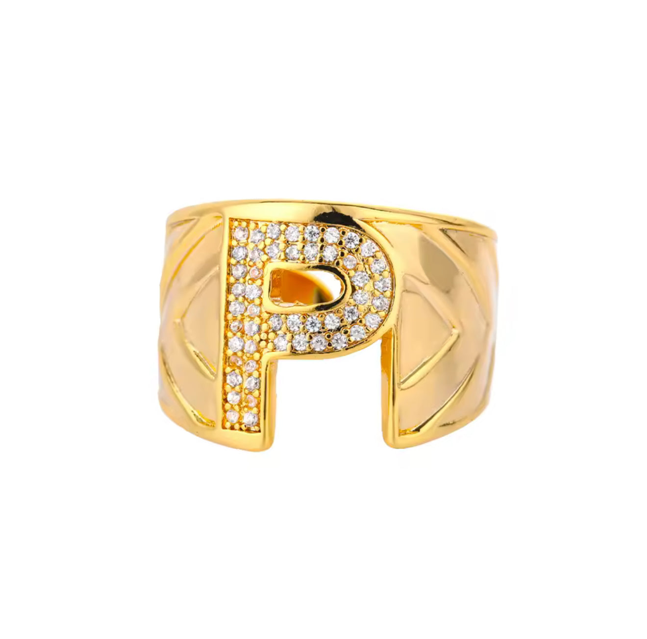 Anillo Letra - TOP | 🛡️Acero inoxidable