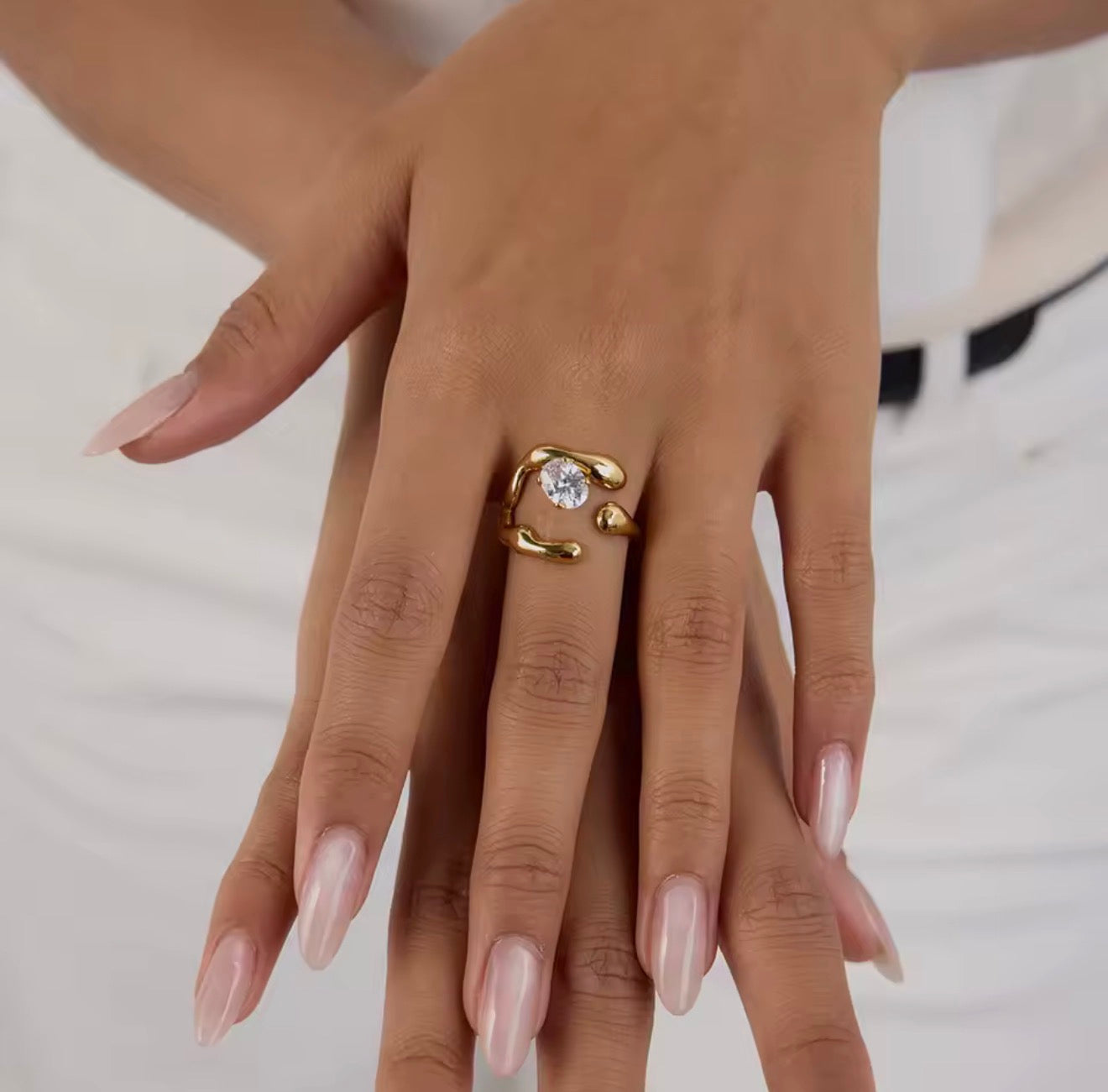 Anillo - PREMIUM | ✨Chapado en oro PVD 18K | 💦 Waterproof