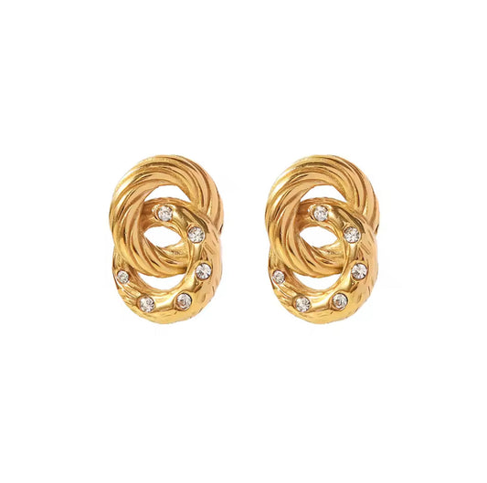 Aretes - PREMIUM | ✨Chapado en oro PVD 18K | 💦 Waterproof