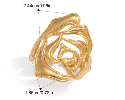 Anillo - PREMIUM | ✨Chapado en oro PVD 18K | 💦 Waterproof
