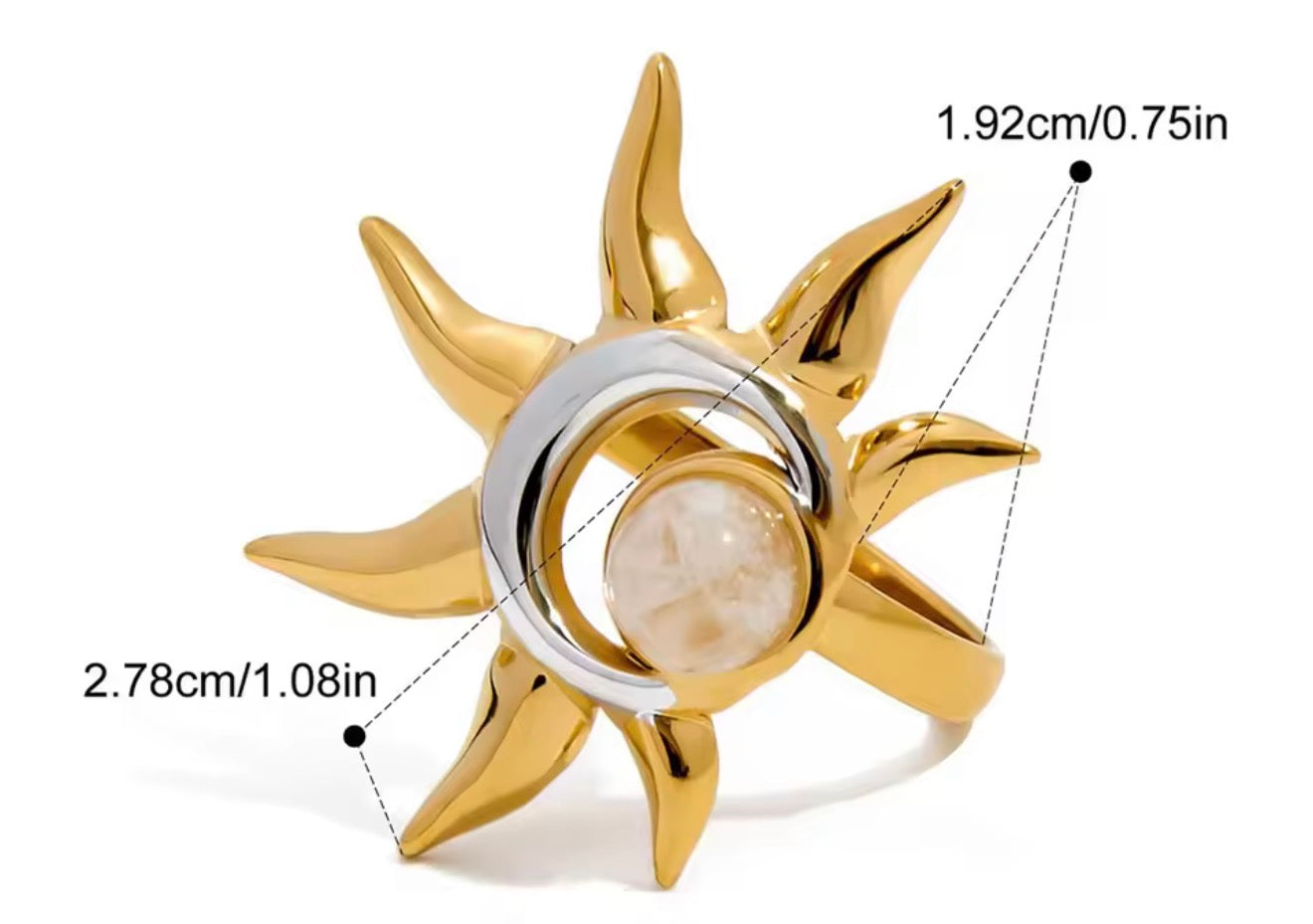 Anillo - PREMIUM | ✨Chapado en oro PVD 18K | 💦 Waterproof