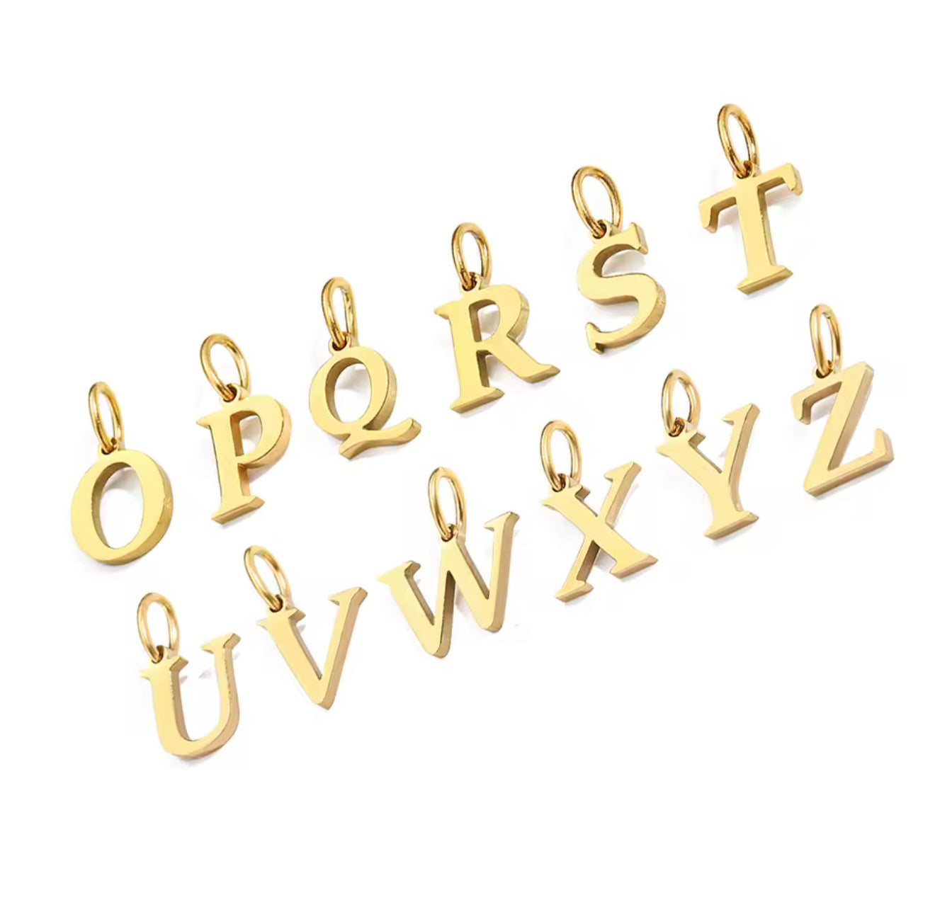 Dije de letra - TOP | 🛡️Acero inoxidable