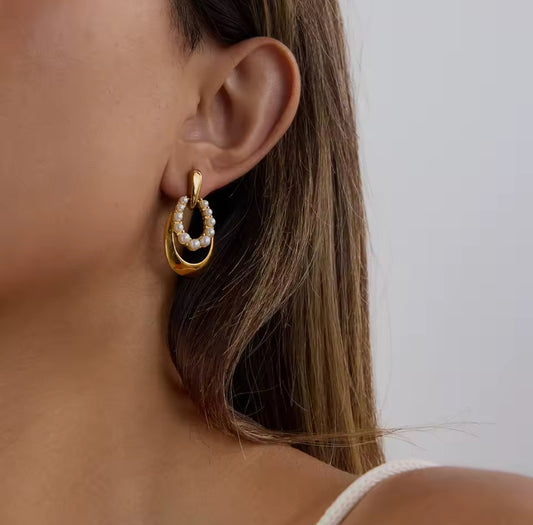 Aretes - PREMIUM | ✨Chapado en oro PVD 18K | 💦 Waterproof