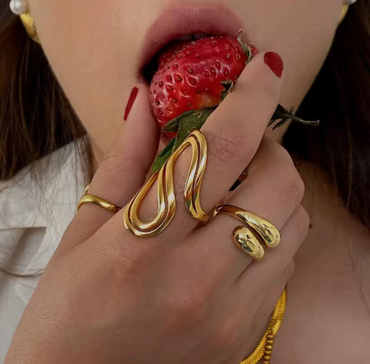 Anillo - PREMIUM | ✨Chapado en oro PVD 18K | 💦 Waterproof