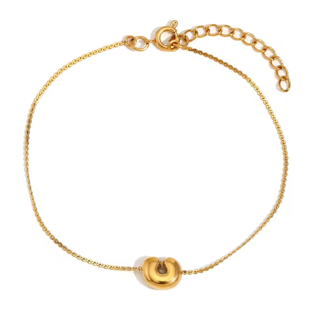 Pulsera Letra C - TOP | 🛡️Acero inoxidable