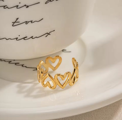 Anillo - PREMIUM | ✨Chapado en oro PVD 18K | 💦 Waterproof