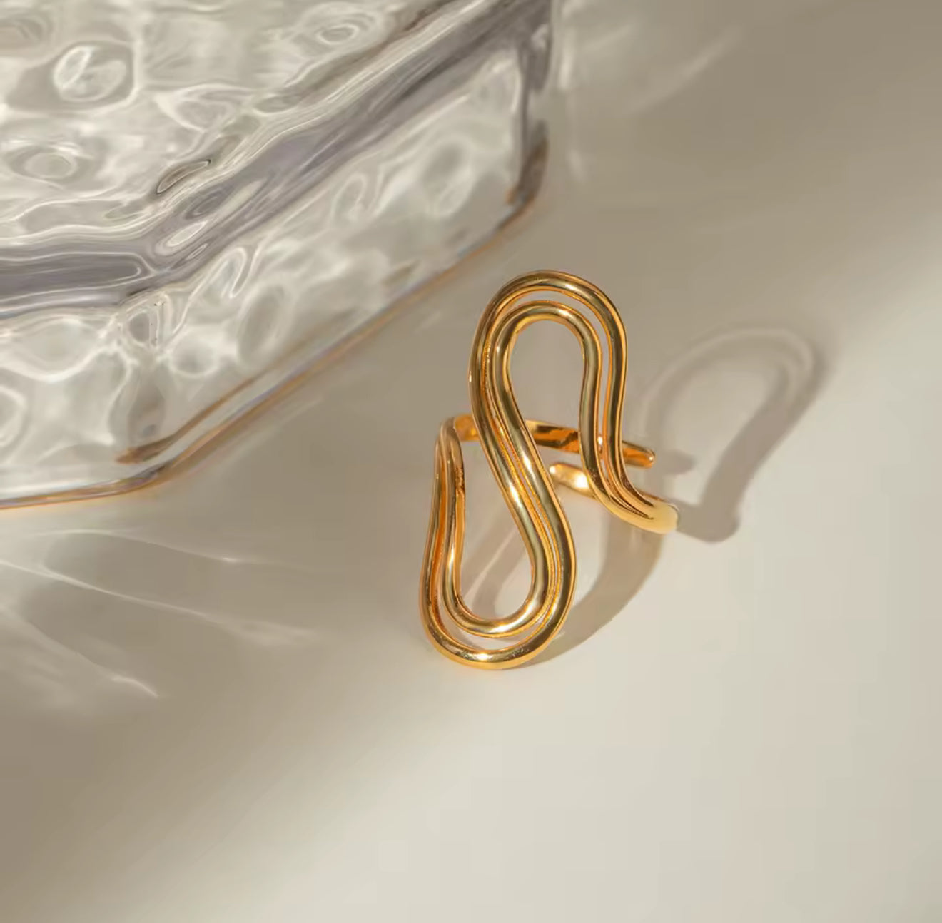 Anillo - PREMIUM | ✨Chapado en oro PVD 18K | 💦 Waterproof