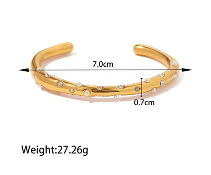 Brazalete - PREMIUM | ✨Chapado en oro PVD 18K | 💦 Waterproof