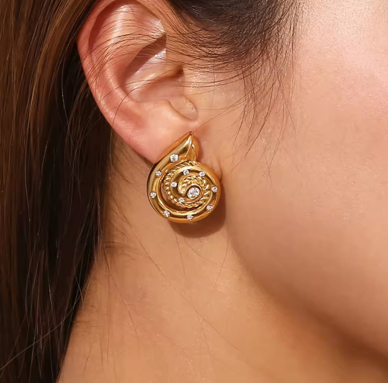 Aretes - PREMIUM | ✨Chapado en oro PVD 18K | 💦 Waterproof