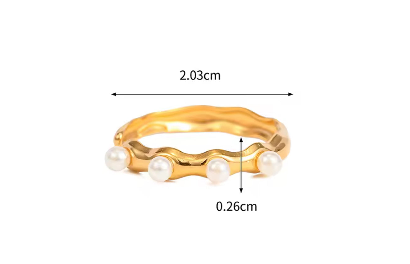 Anillo - PREMIUM | ✨Chapado en oro PVD 18K | 💦 Waterproof