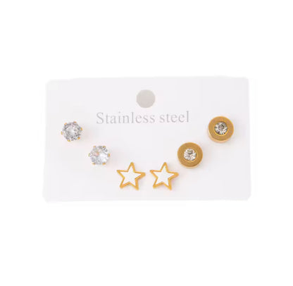 Set de aretes - TOP | 🛡️Acero inoxidable