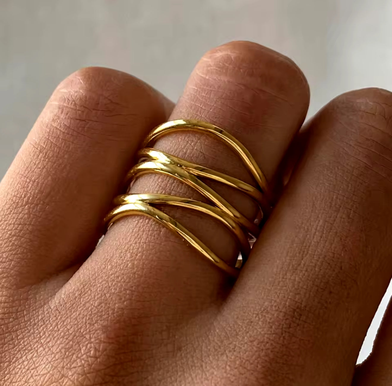 Anillo - PREMIUM | ✨Chapado en oro PVD 18K | 💦 Waterproof