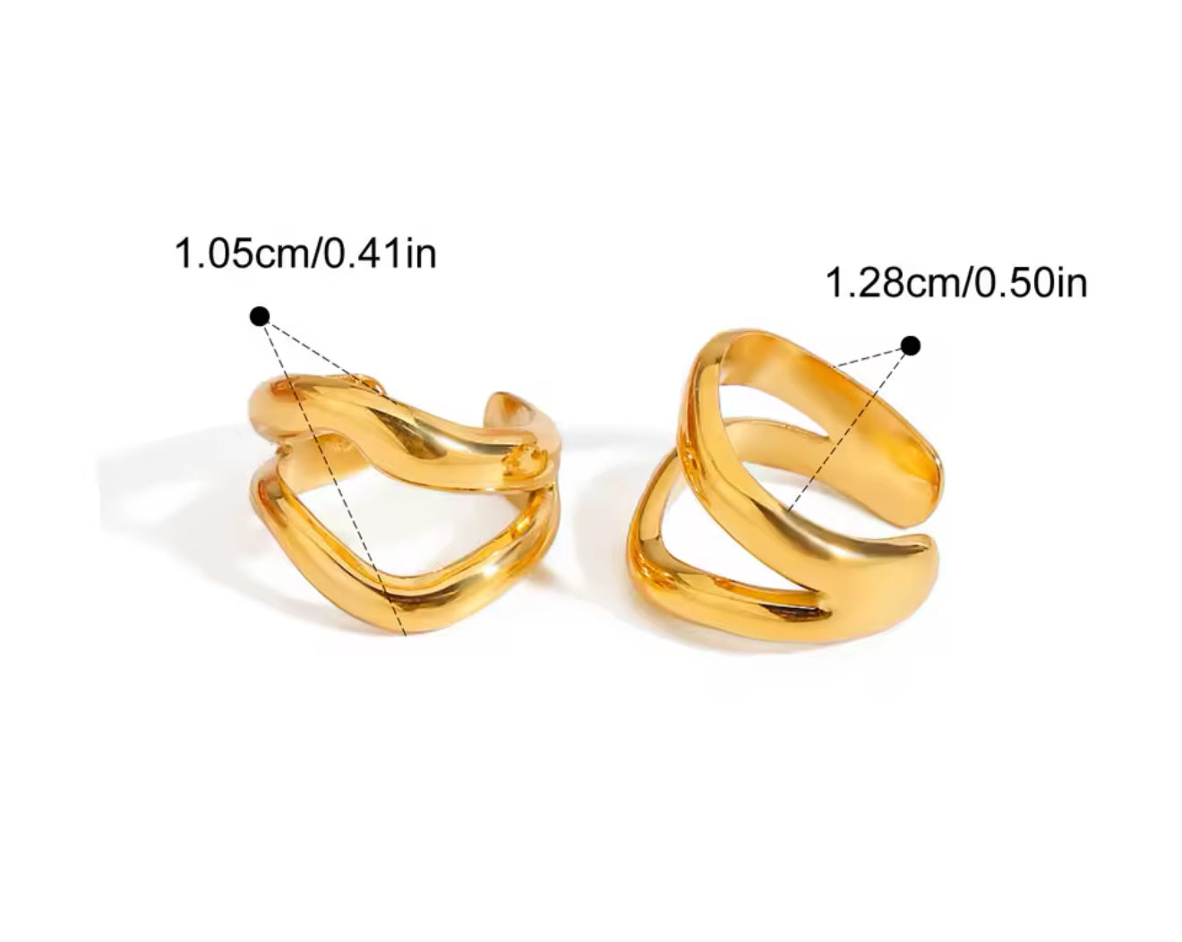 Earcuff - PREMIUM | ✨Chapado en oro PVD 18K | 💦 Waterproof