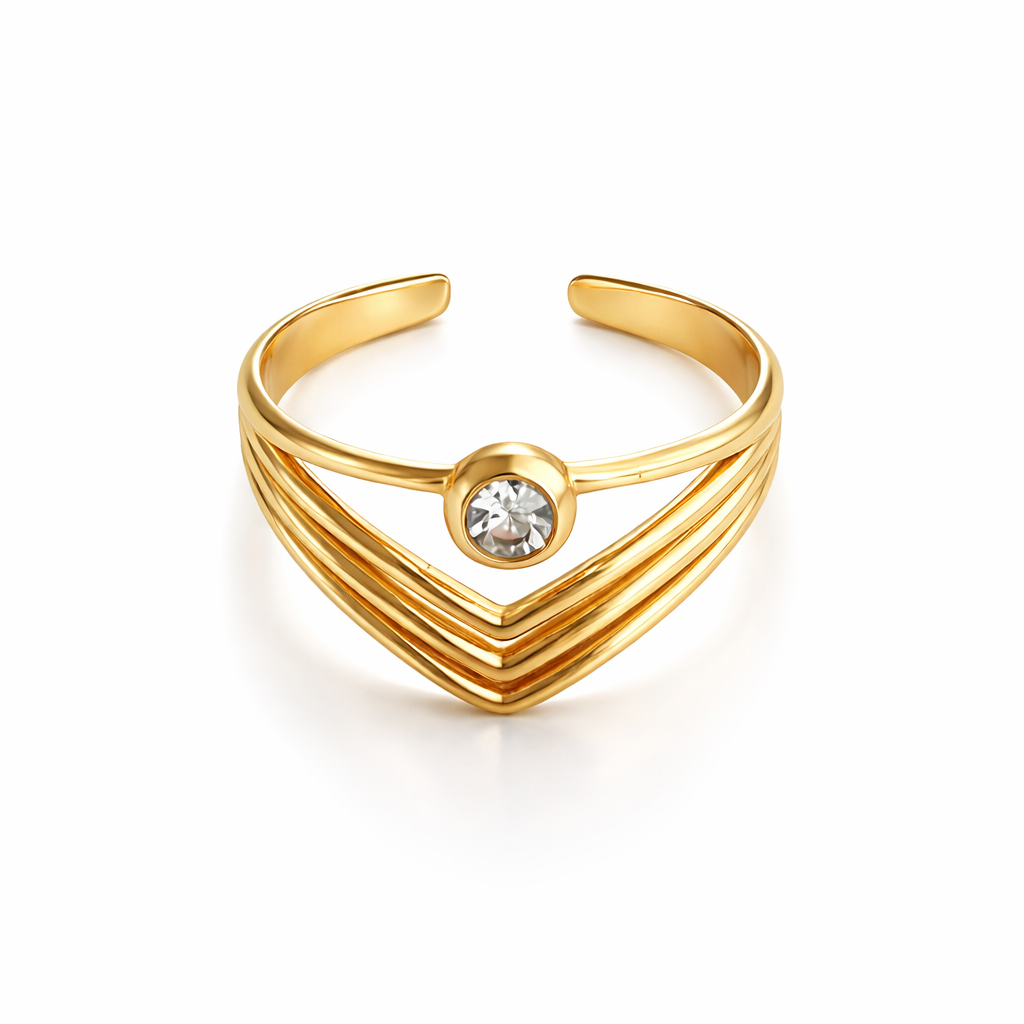 Anillo - PREMIUM | ✨Chapado en oro PVD 18K | 💦 Waterproof