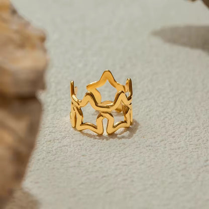 Anillo - PREMIUM | ✨Chapado en oro PVD 18K | 💦 Waterproof