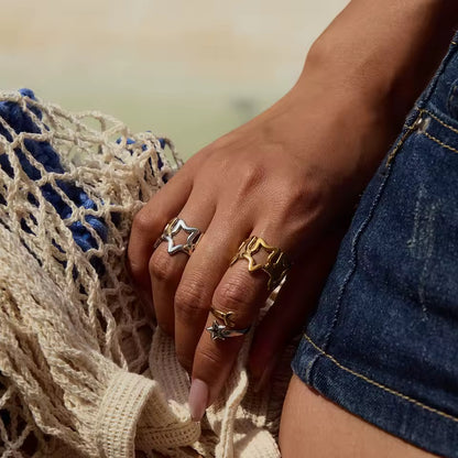 Anillo - PREMIUM | ✨Chapado en oro PVD 18K | 💦 Waterproof