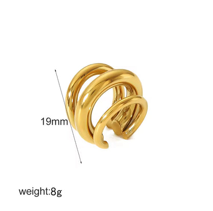 Ear cuff - PREMIUM | ✨Chapado en oro PVD 18K | 💦 Waterproof